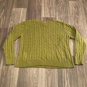 Duck Head Green Knit Sweater Women's Size XL